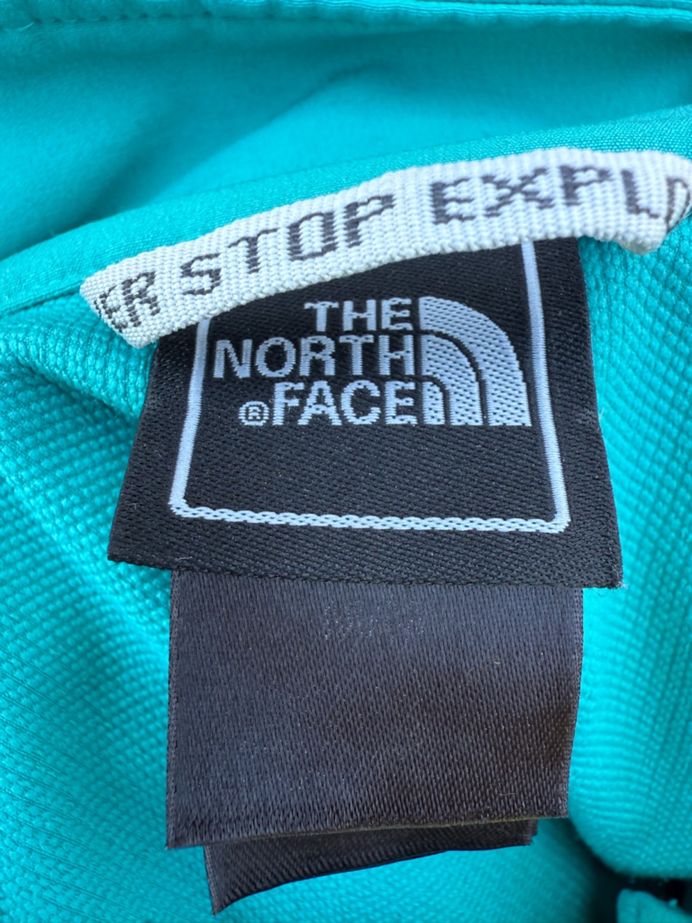 The North Face Women's TNF Apex 1/2 Zip Windbreaker Jacket Teal Green Medium - Picture 11 of 14
